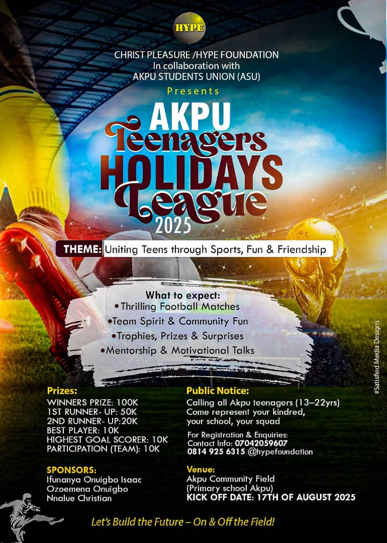 Akpu Teenagers Holidays League 2025